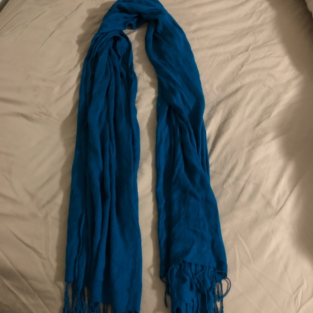 Teal blue scarf